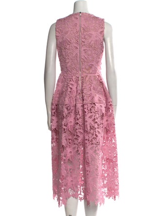 Nicholas Lace Pattern Long Dress