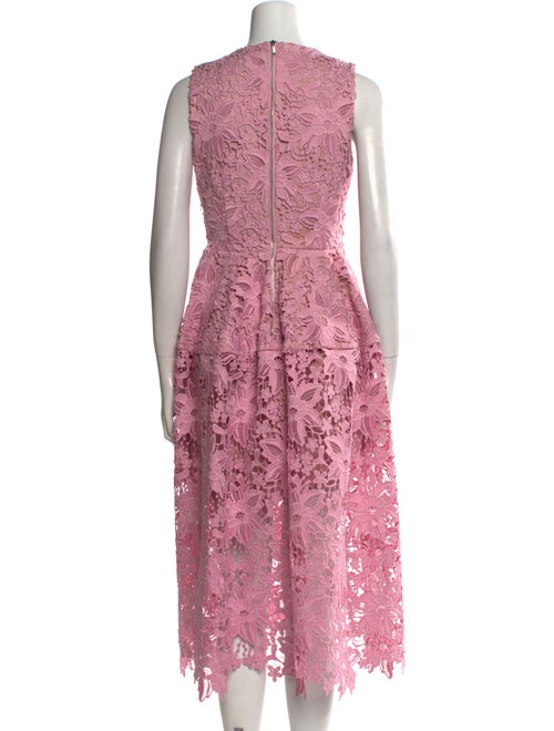 Nicholas Lace Pattern Long Dress