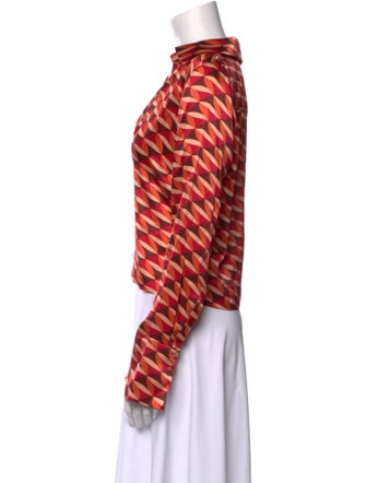 Nicholas Silk Printed Crop Top