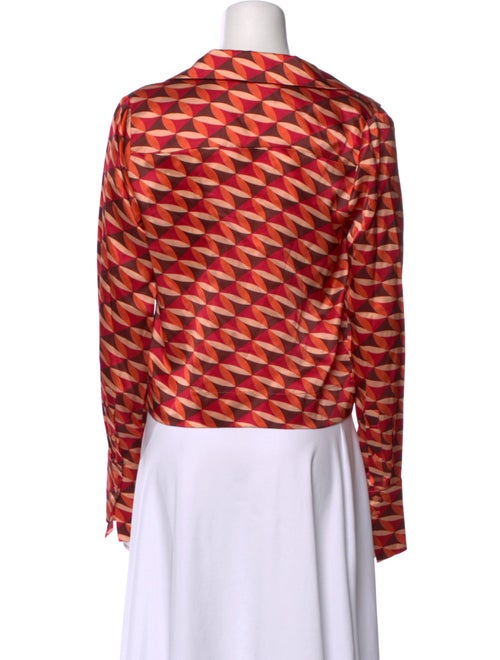 Nicholas Silk Printed Crop Top