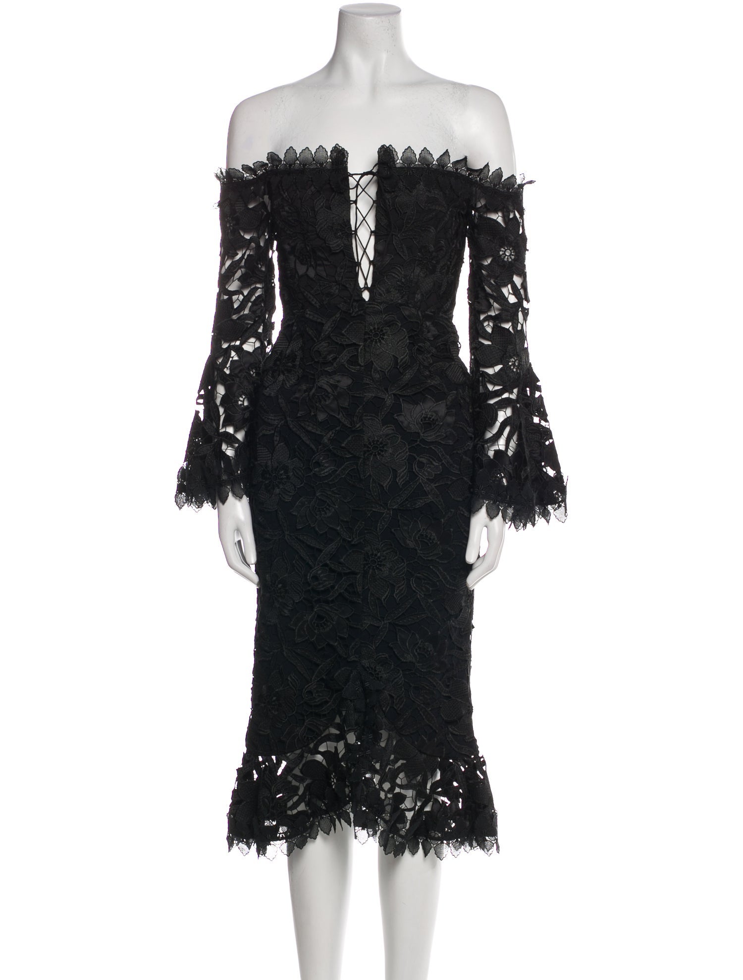 Nicholas Strapless Midi Length Dress