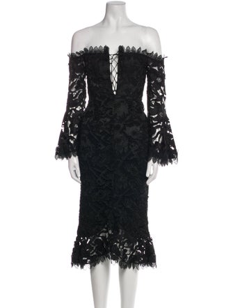 Nicholas Strapless Midi Length Dress