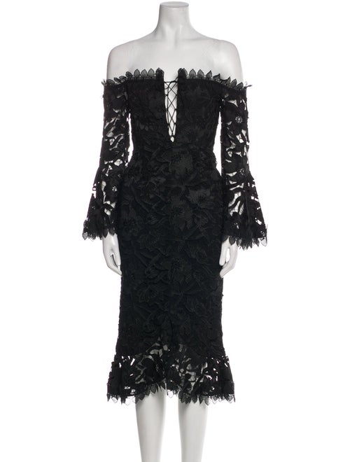 Nicholas Strapless Midi Length Dress