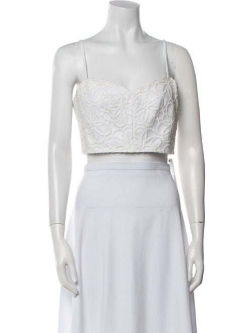 Nicholas Square Neckline Sleeveless Crop Top