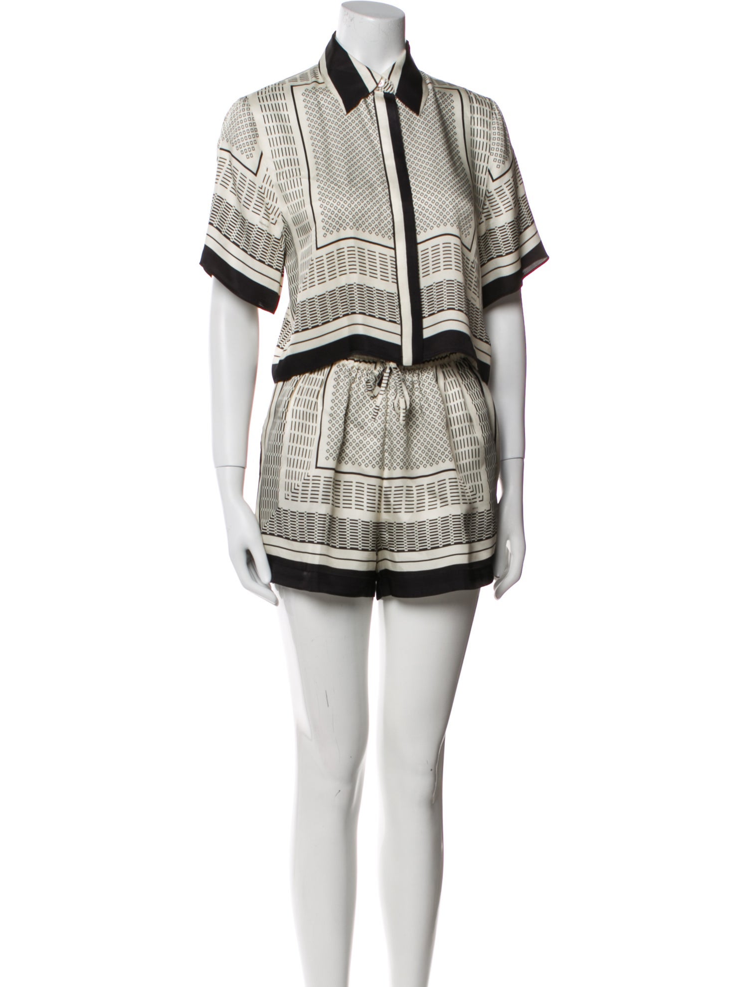 Nicholas Striped Short Set