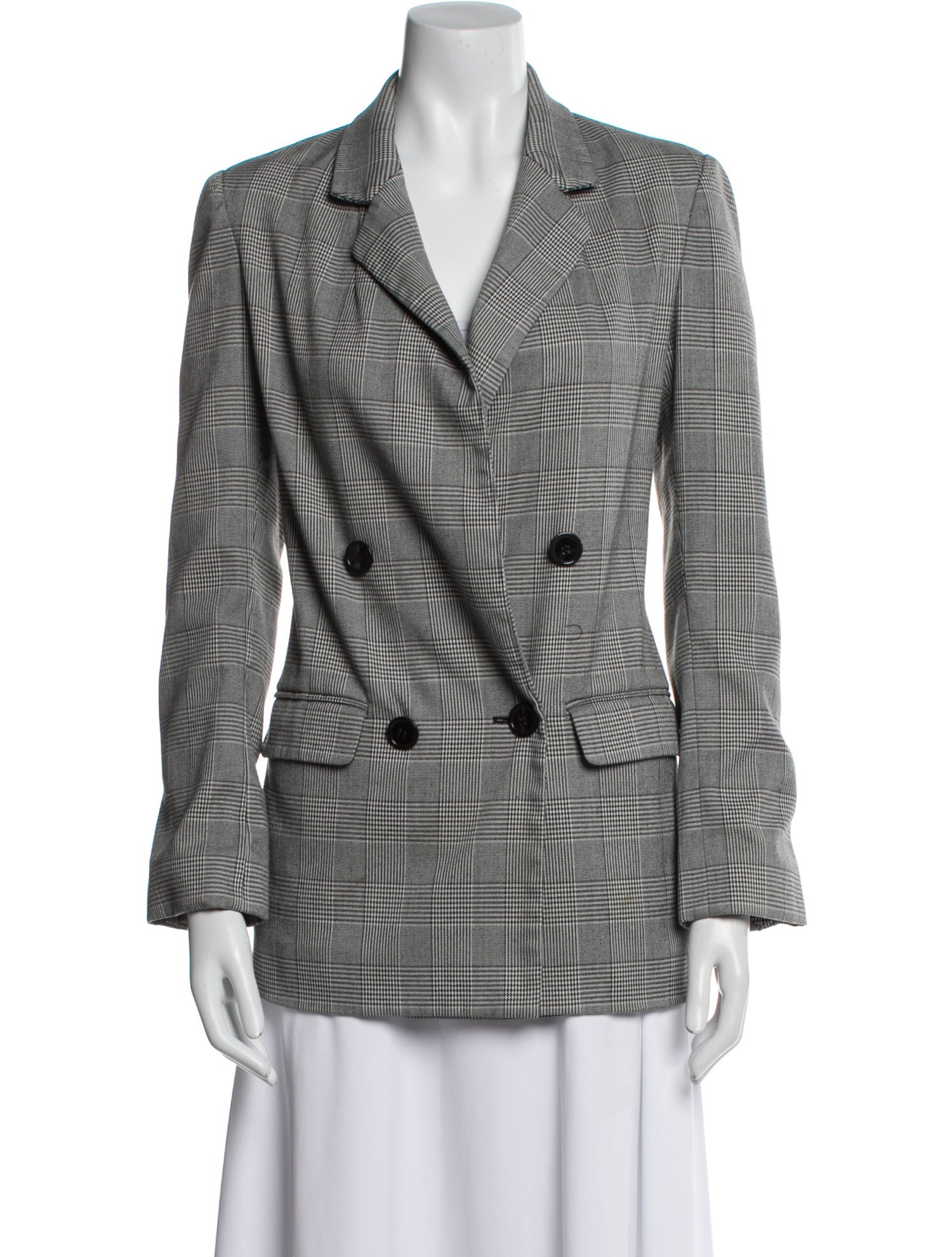 Nicholas Plaid Print Blazer
