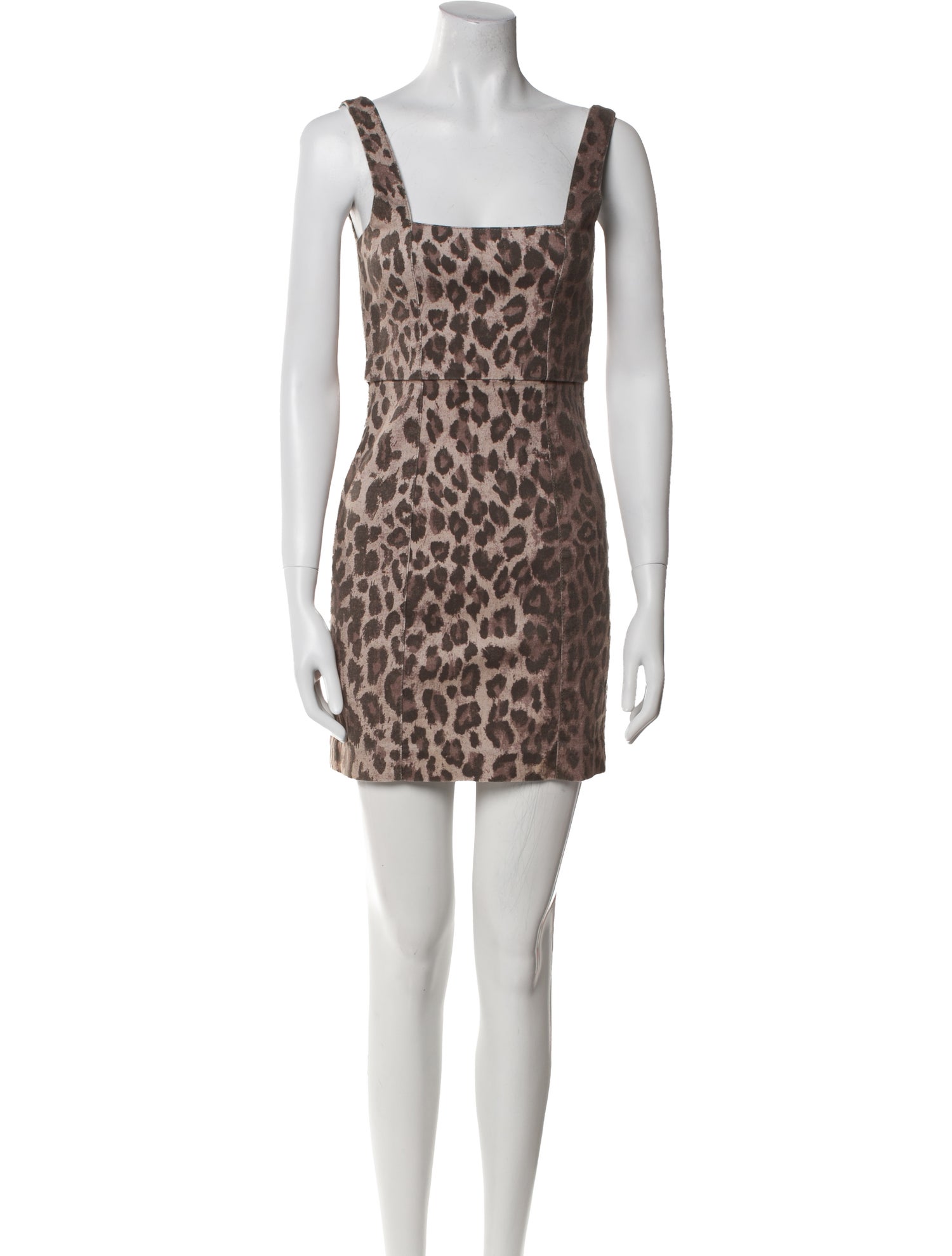 Nicholas Animal Print Mini Dress