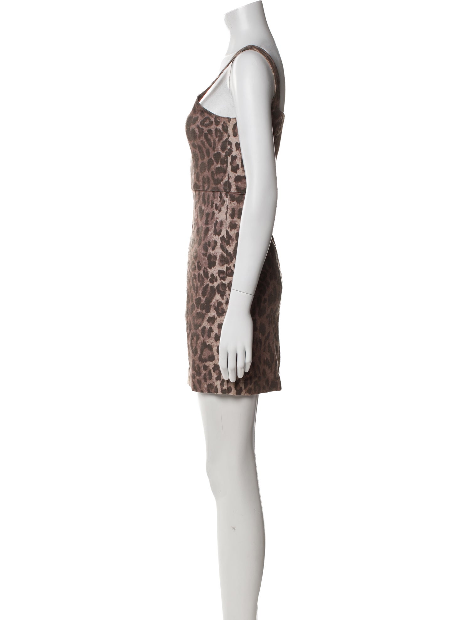 Nicholas Animal Print Mini Dress
