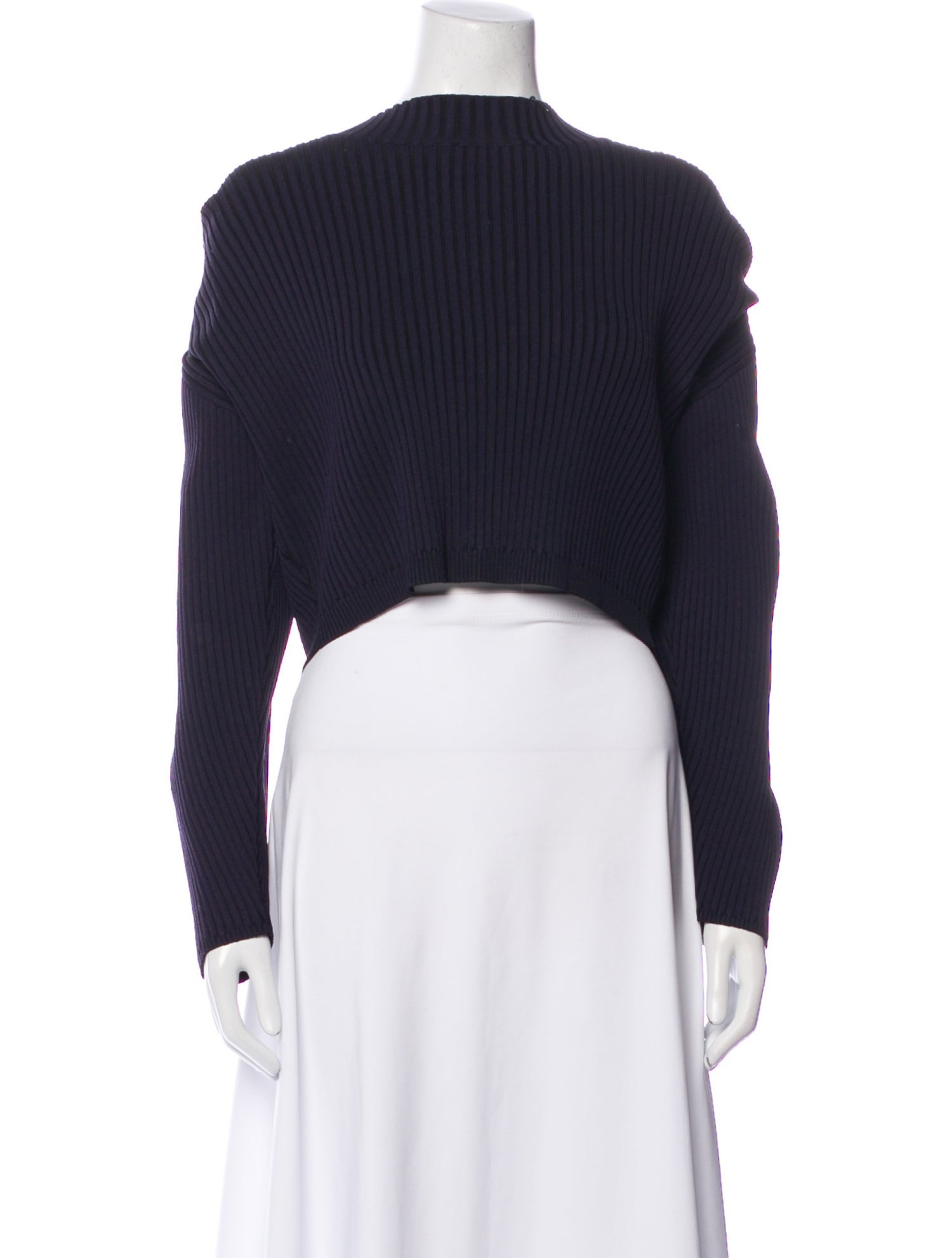 Nicholas Mock Neck Long Sleeve Crop Top w/ Tags