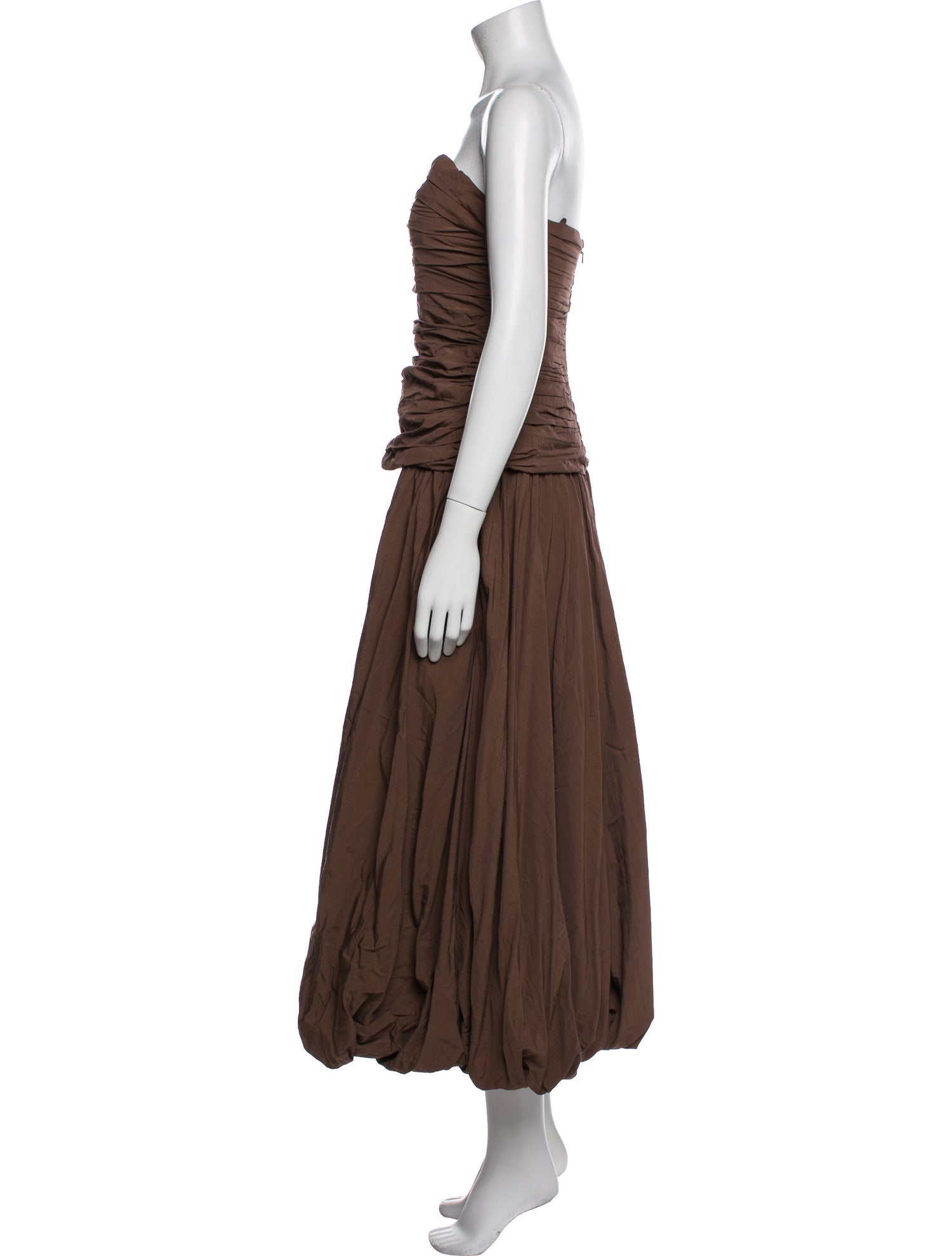 Nicholas Strapless Midi Length Dress