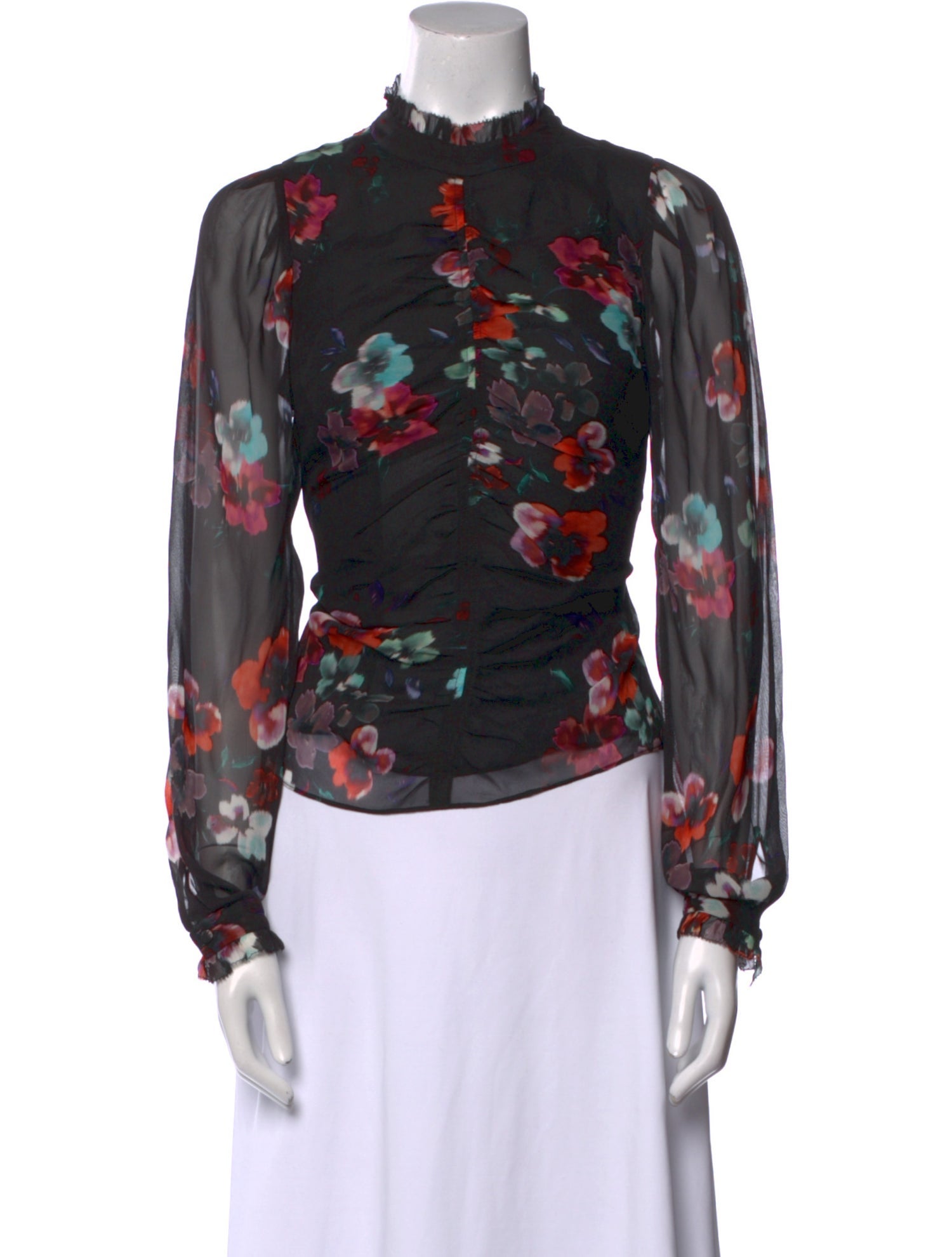 Nicholas Silk Floral Print Blouse