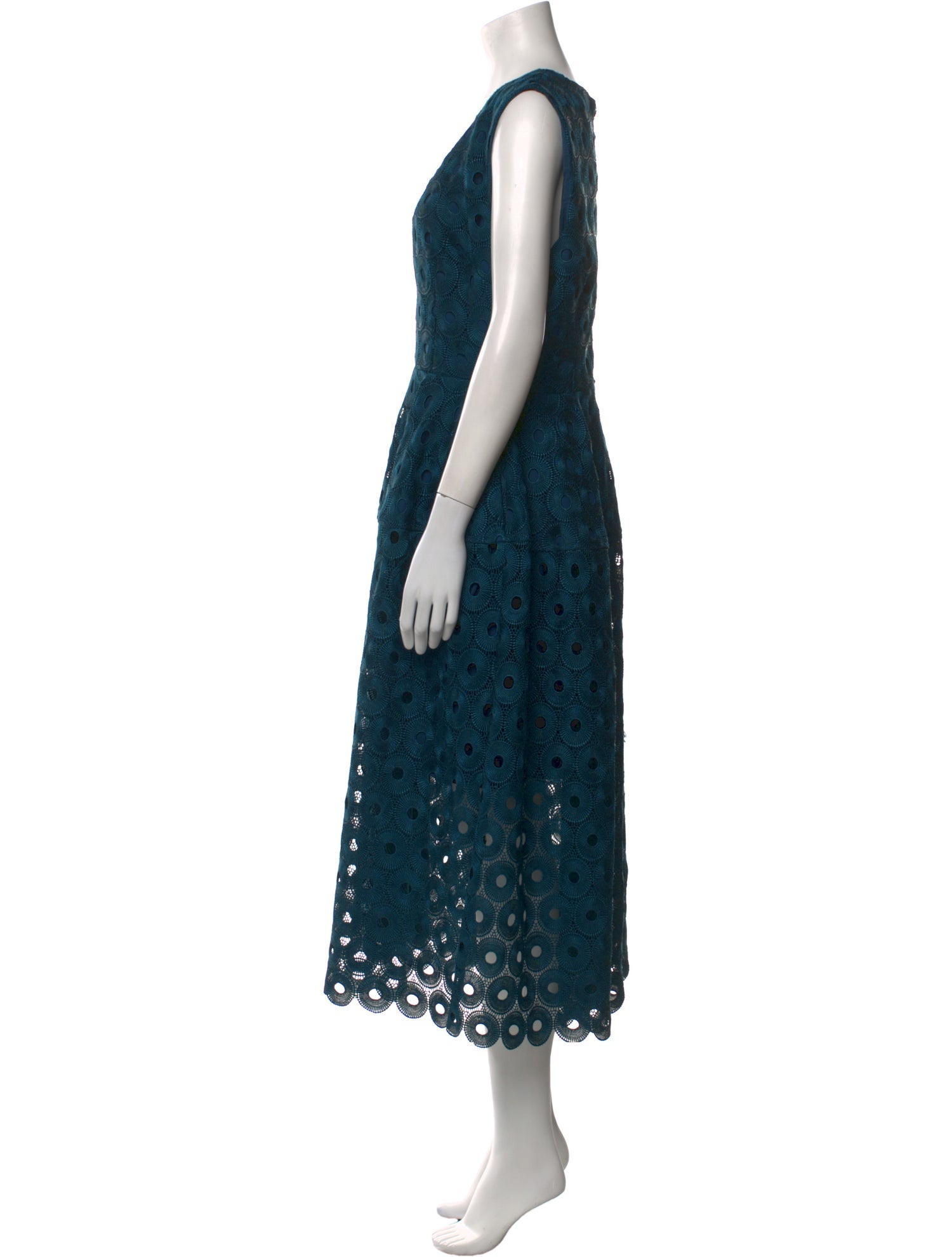 Nicholas Lace Pattern Long Dress