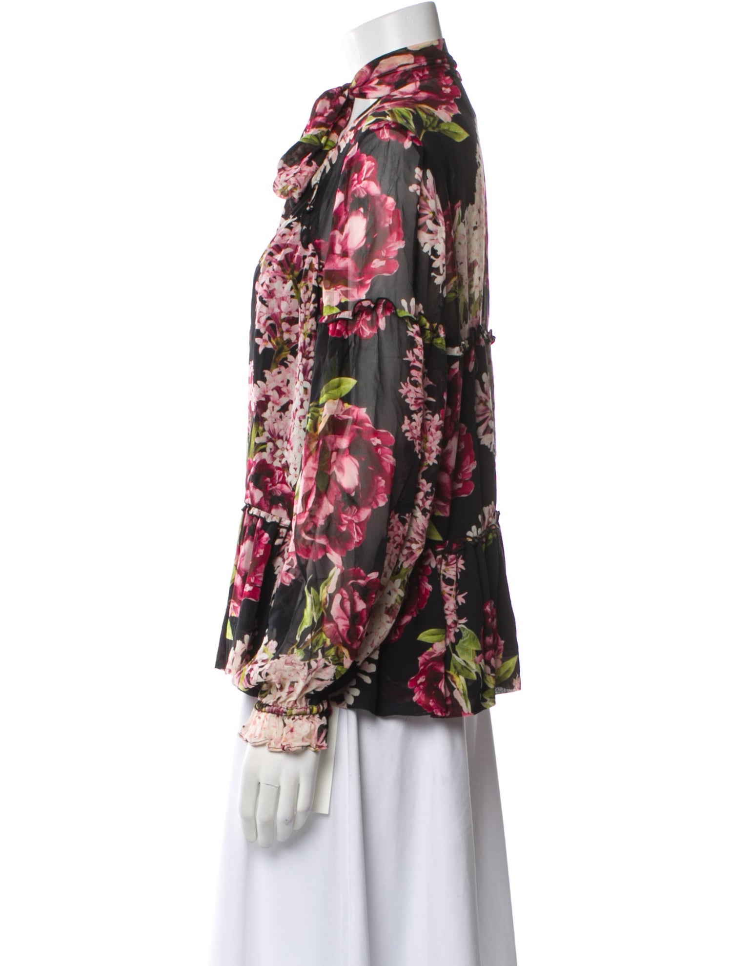 Nicholas Silk Floral Print Blouse