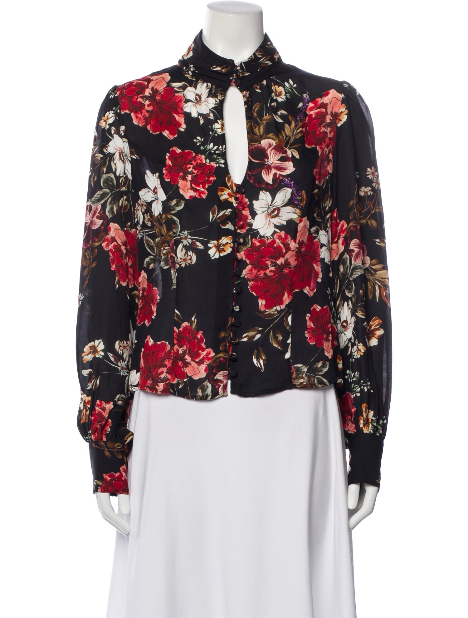 Nicholas Silk Floral Print Blouse