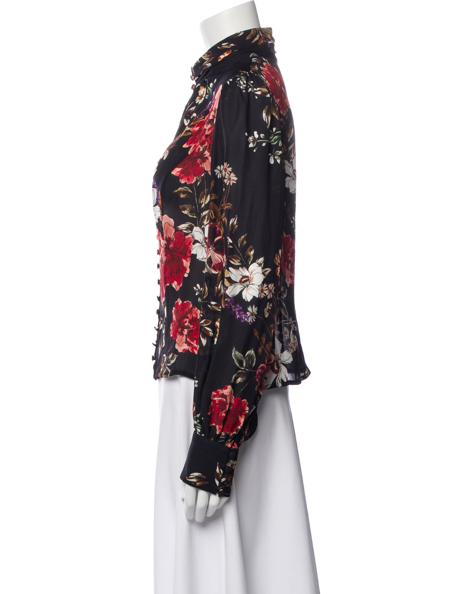 Nicholas Silk Floral Print Blouse