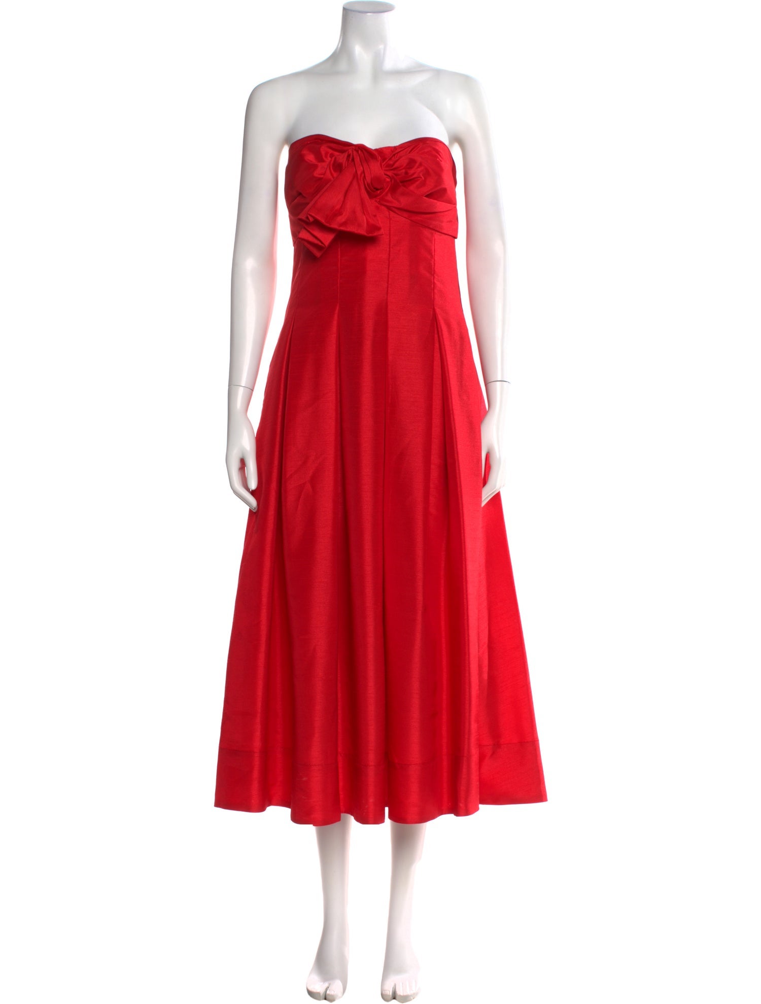 Nicholas Strapless Midi Length Dress