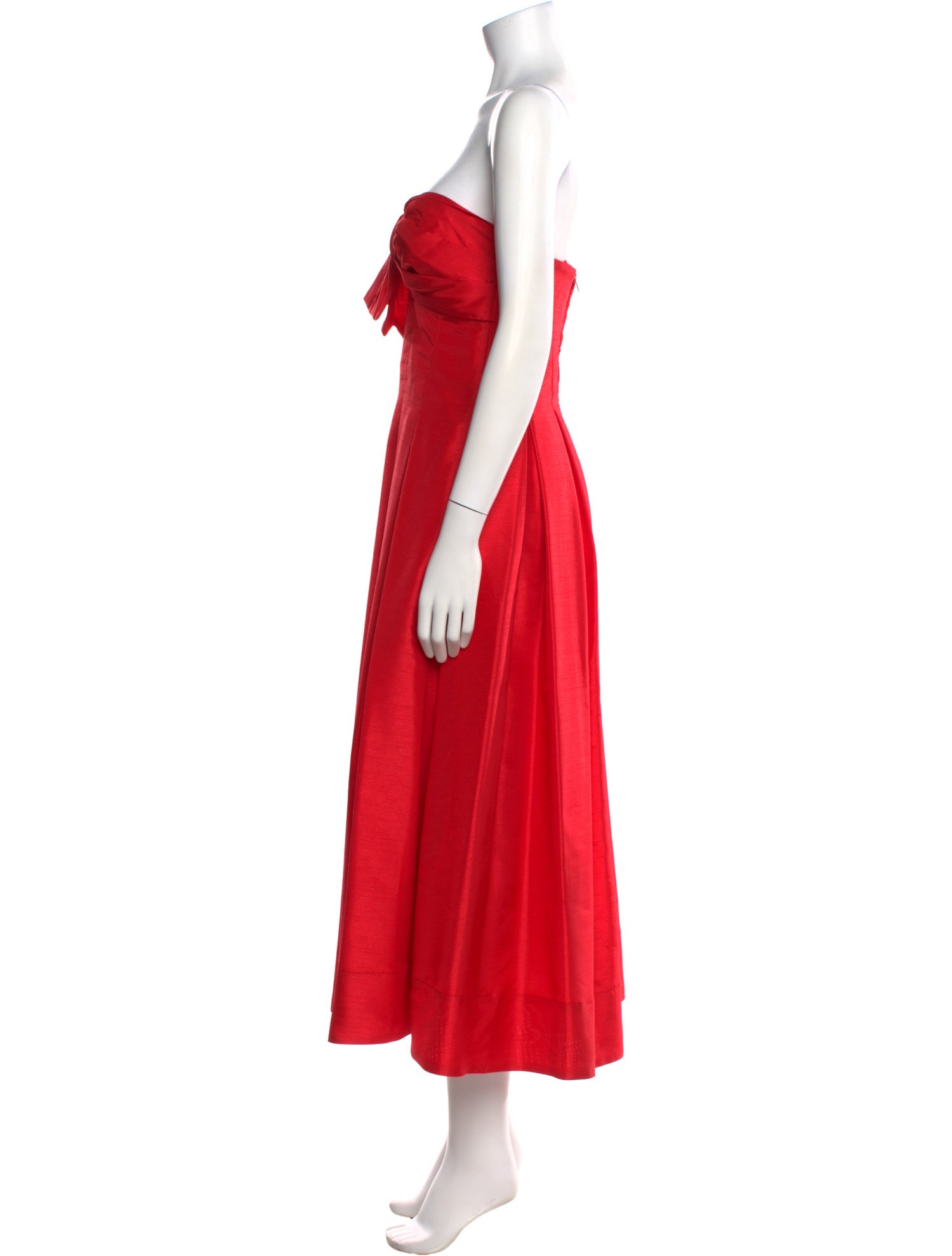 Nicholas Strapless Midi Length Dress