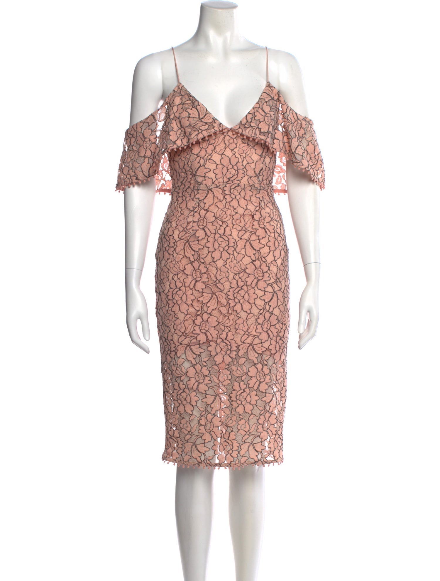 Nicholas Lace Pattern Knee-Length Dress w/ Tags