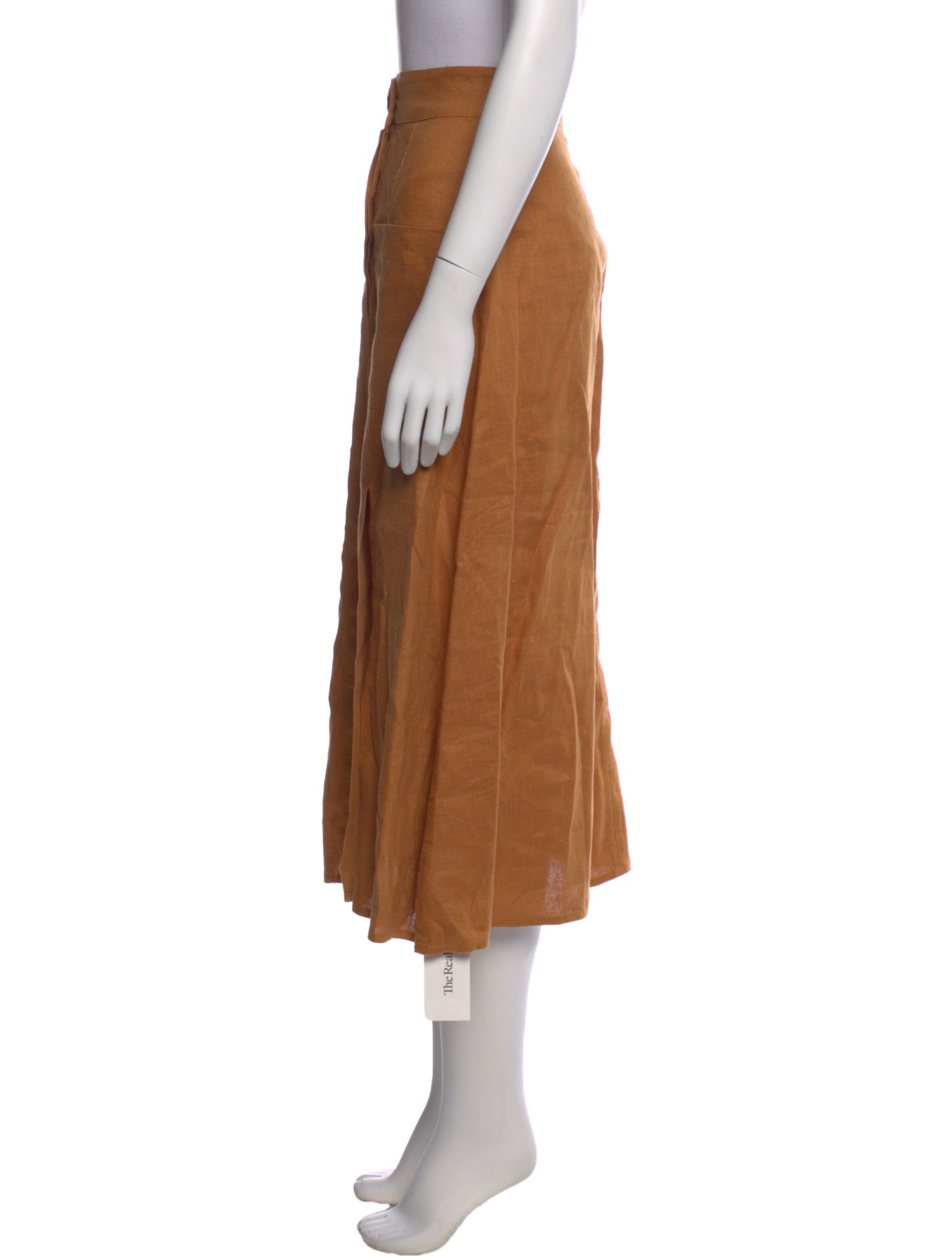 Nicholas Linen Midi Length Skirt