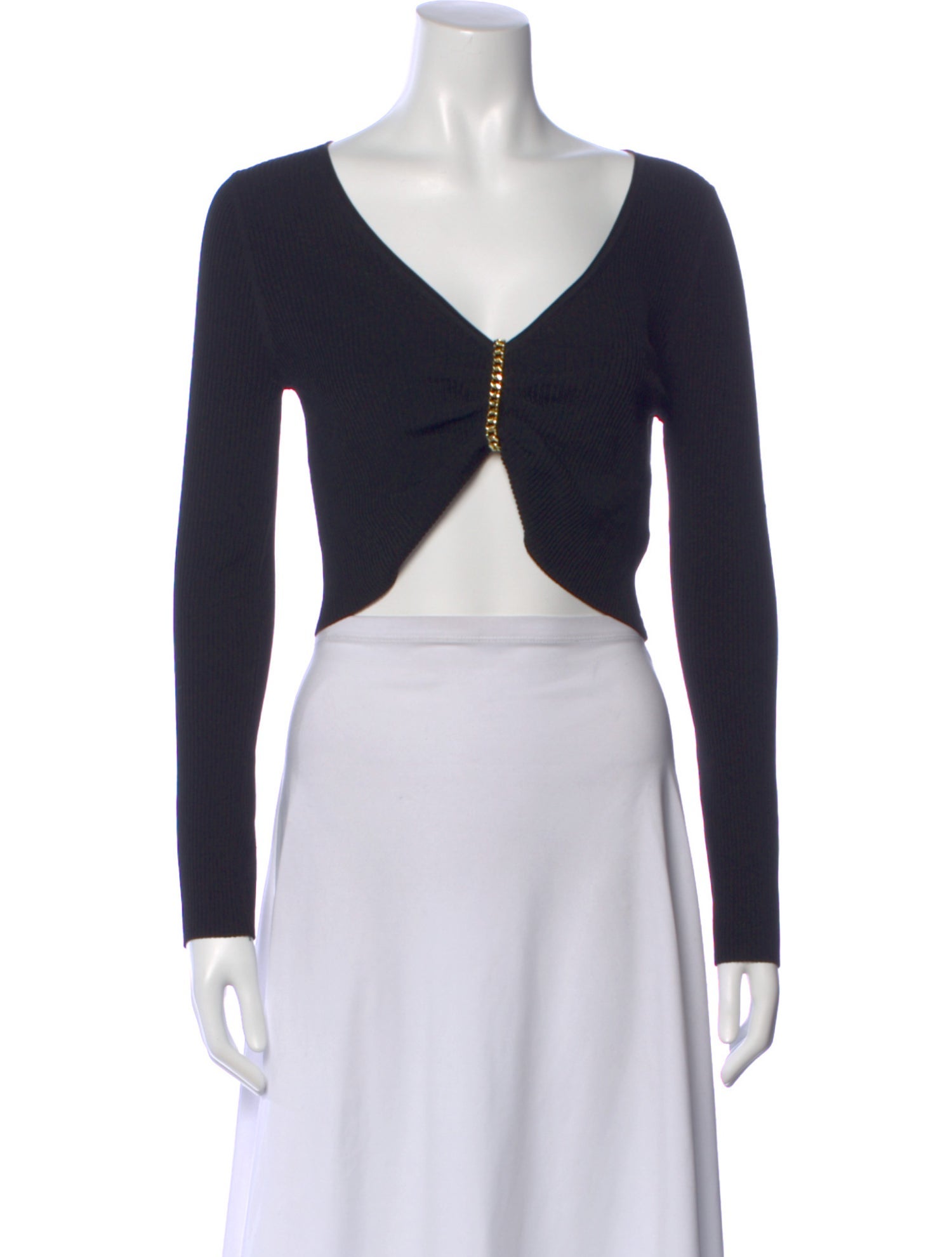 Nicholas V-Neck Long Sleeve Crop Top