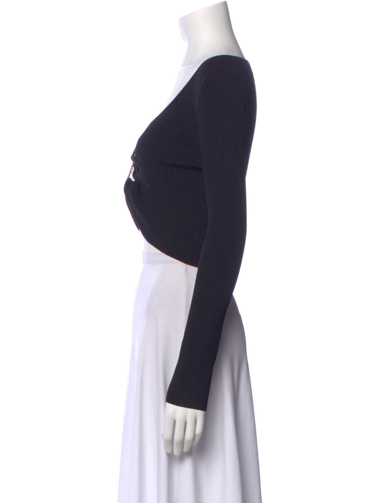 Nicholas V-Neck Long Sleeve Crop Top