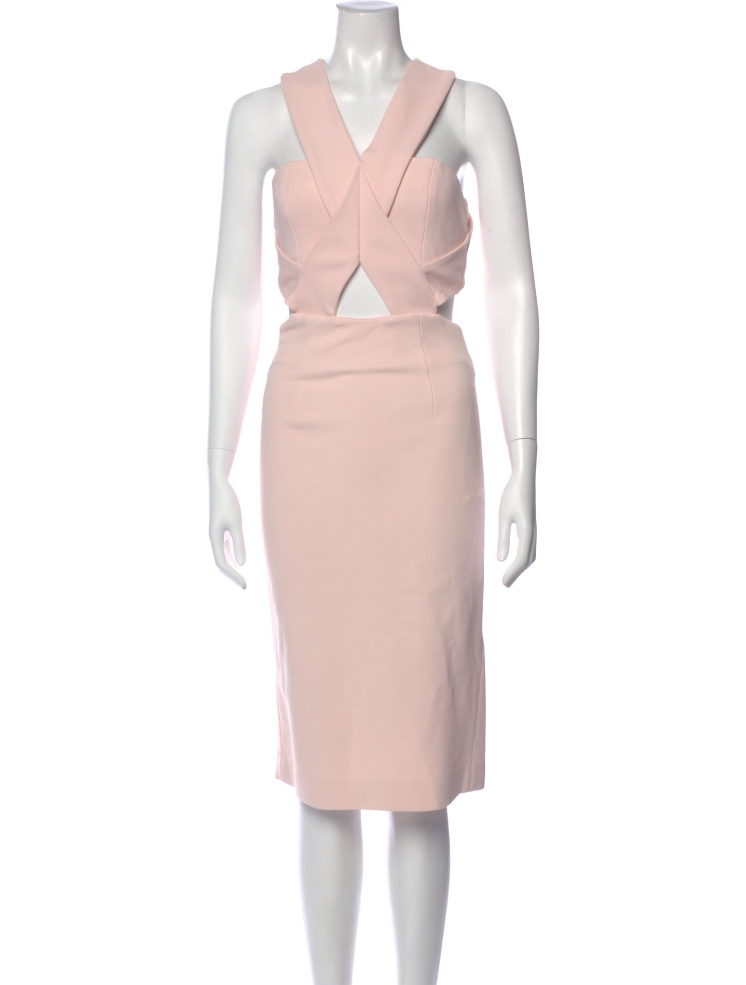 Nicholas V-Neck Midi Length Dress