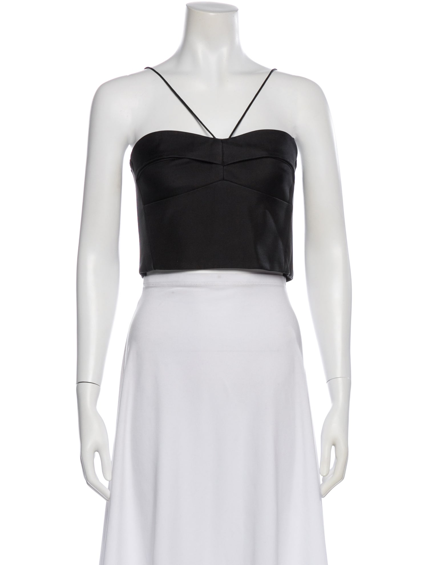 Nicholas Silk Strapless Crop Top