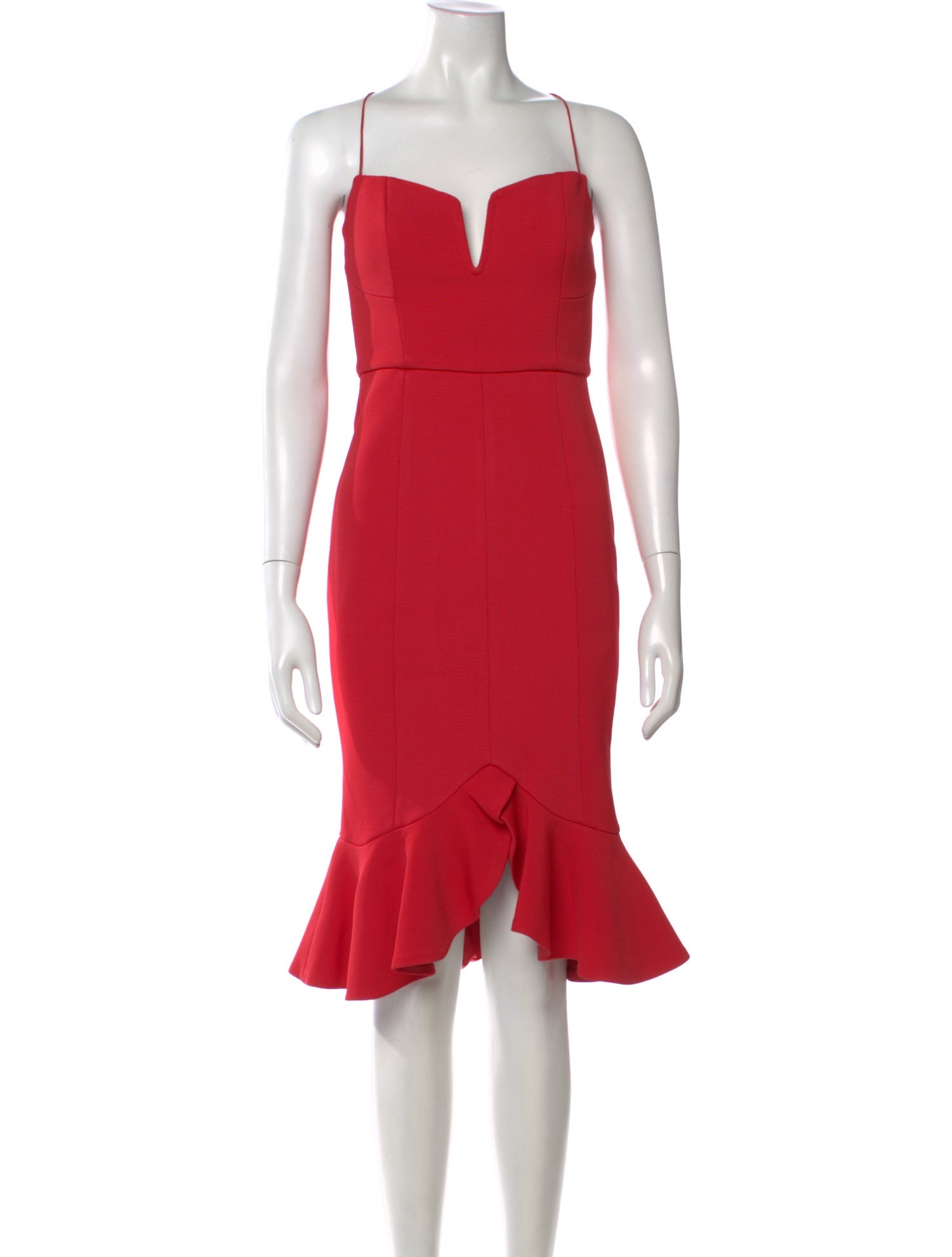 Nicholas Square Neckline Midi Length Dress