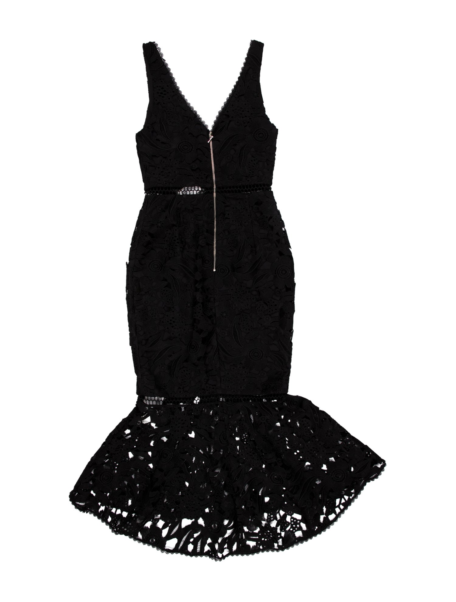 Nicholas Lace Pattern Long Dress