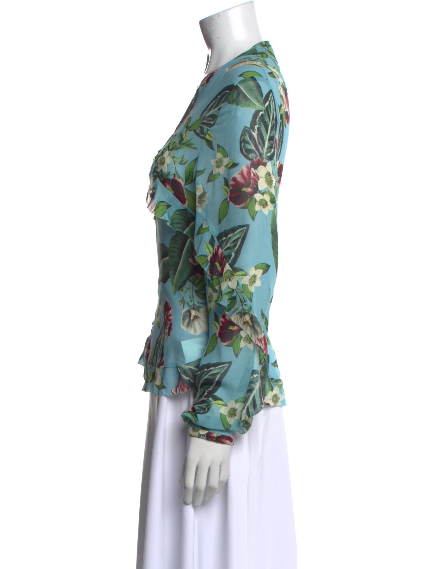 Nicholas Silk Floral Print Blouse