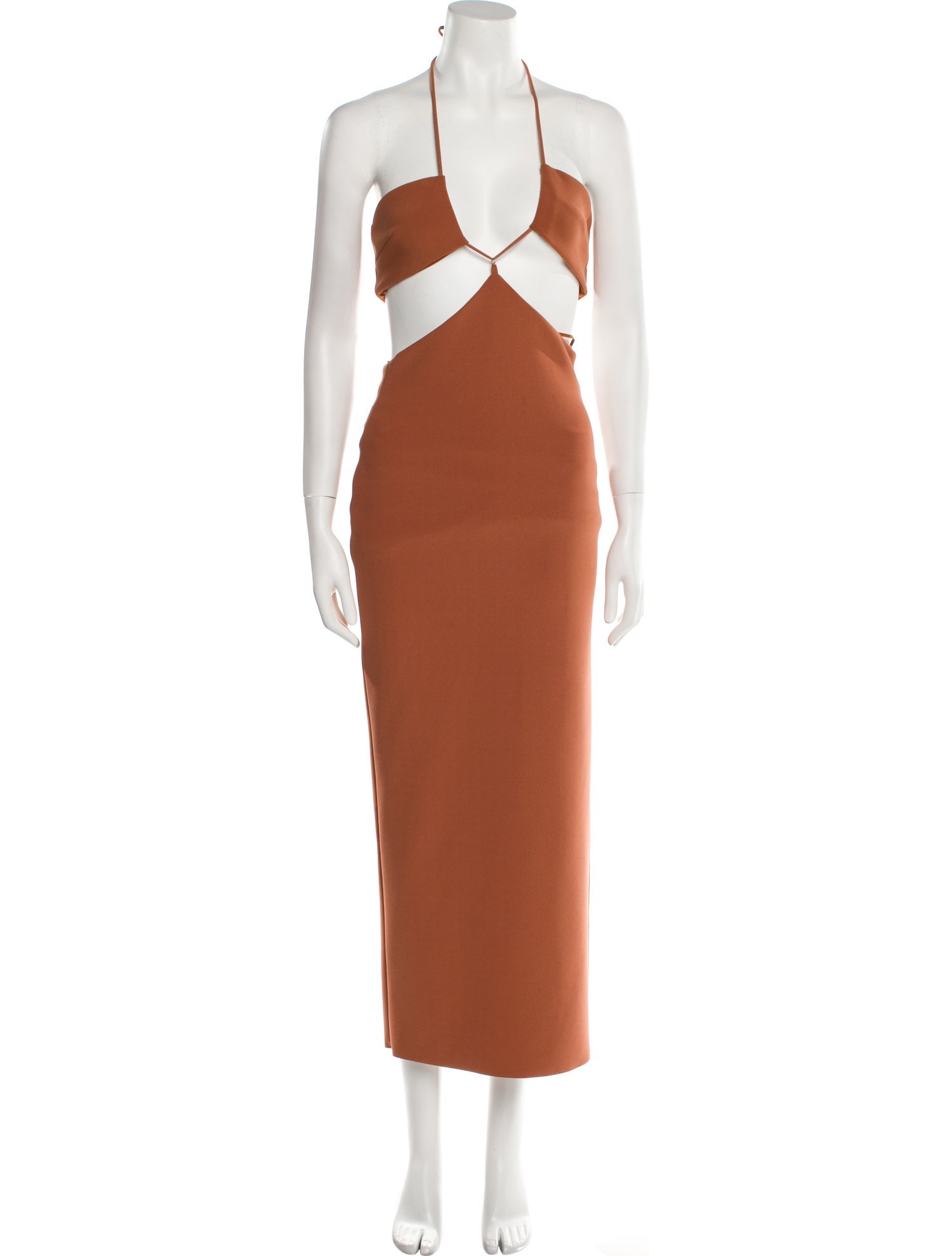 Bec & Bridge Halterneck Midi Length Dress - Brown Dresses, Clothing -  W7D20862 | The RealReal