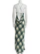 Bec & Bridge Plaid Print Long Dress