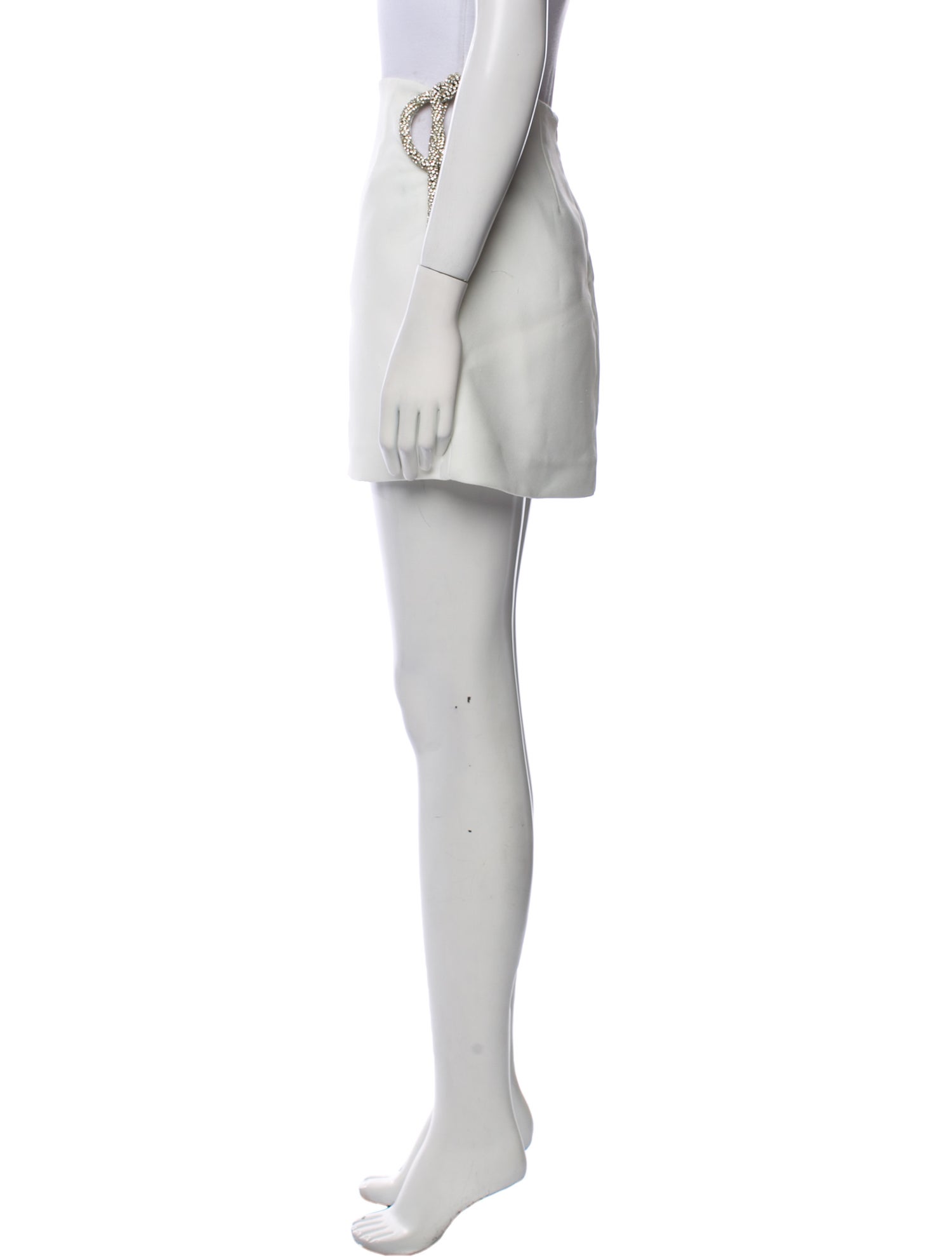 Christopher Esber Crystal Embellishments Mini Skirt