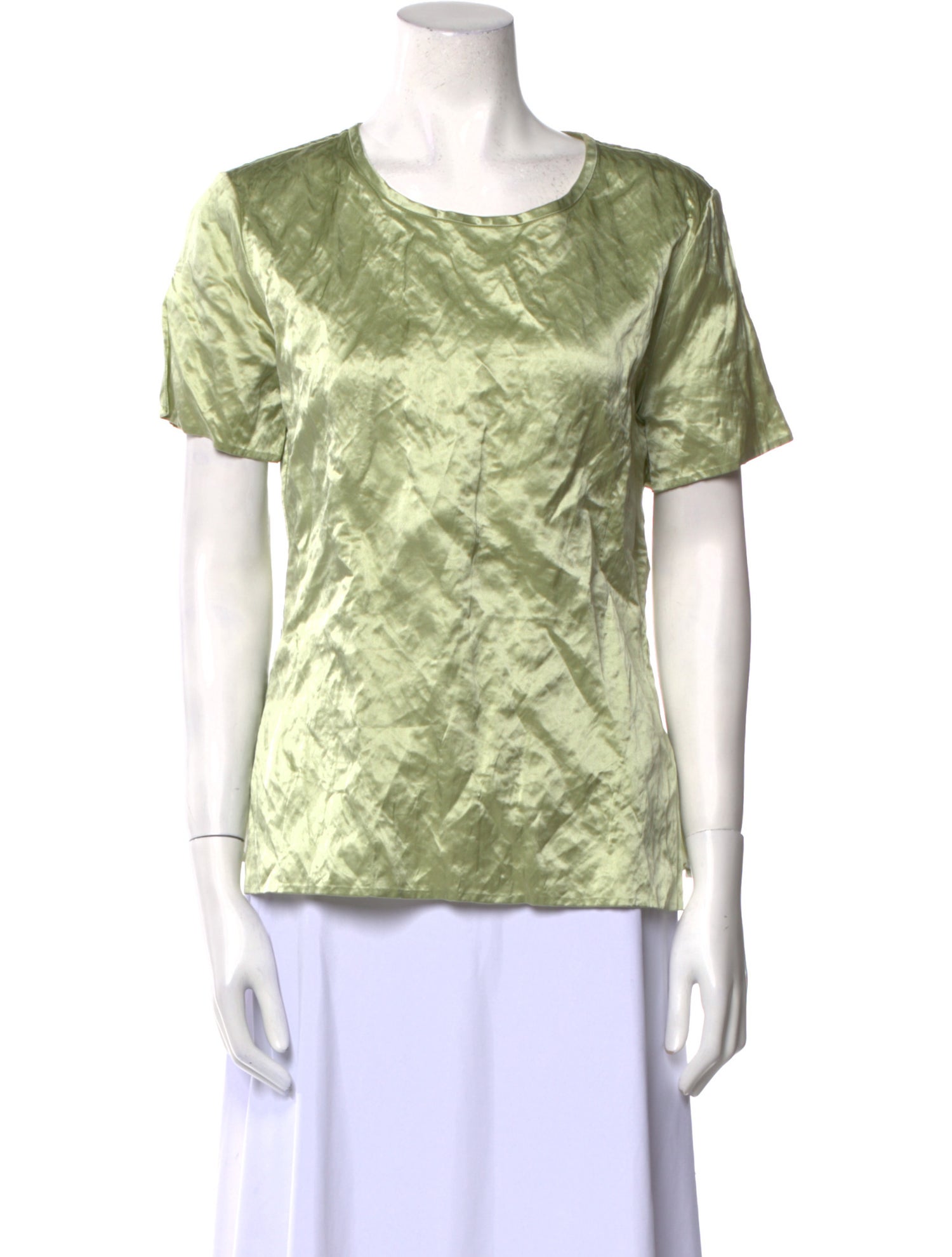 Christopher Esber Silk Scoop Neck T-Shirt