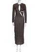 Christopher Esber V-Neck Long Dress