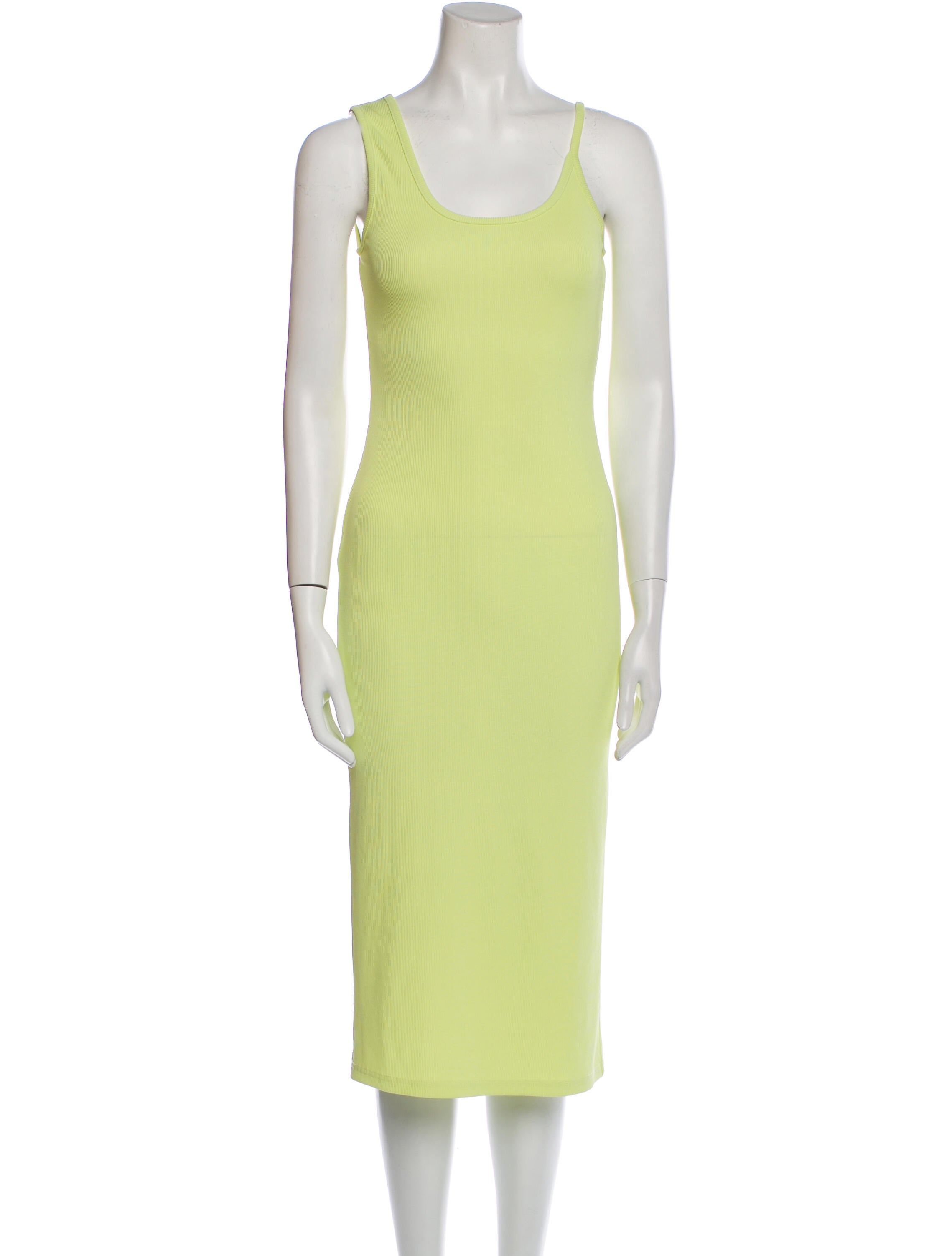 Christopher Esber Scoop Neck Midi Length Dress