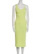 Christopher Esber Scoop Neck Midi Length Dress