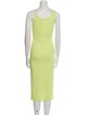 Christopher Esber Scoop Neck Midi Length Dress
