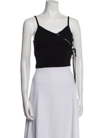 Christopher Esber Tops V-Neck Sleeveless Crop Top XXS