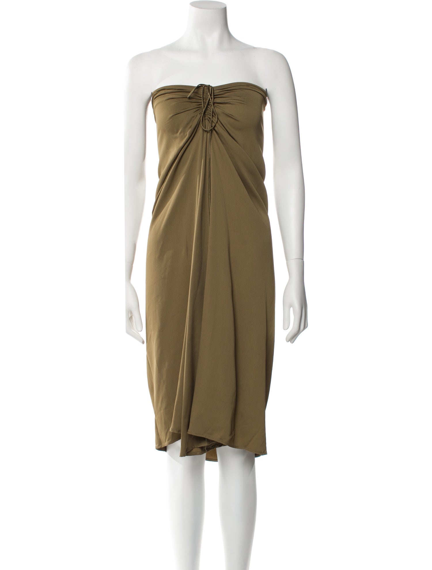 Christopher Esber Strapless Knee-Length Dress