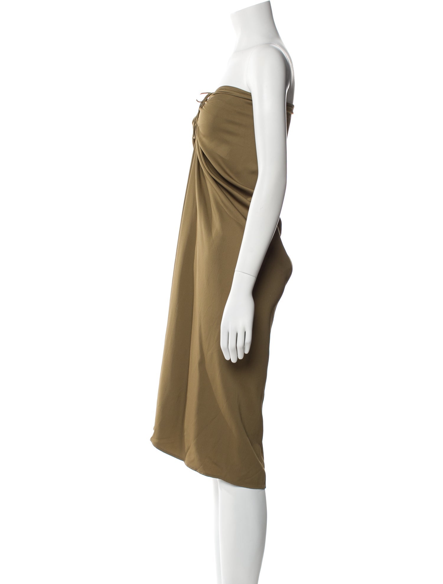 Christopher Esber Strapless Knee-Length Dress