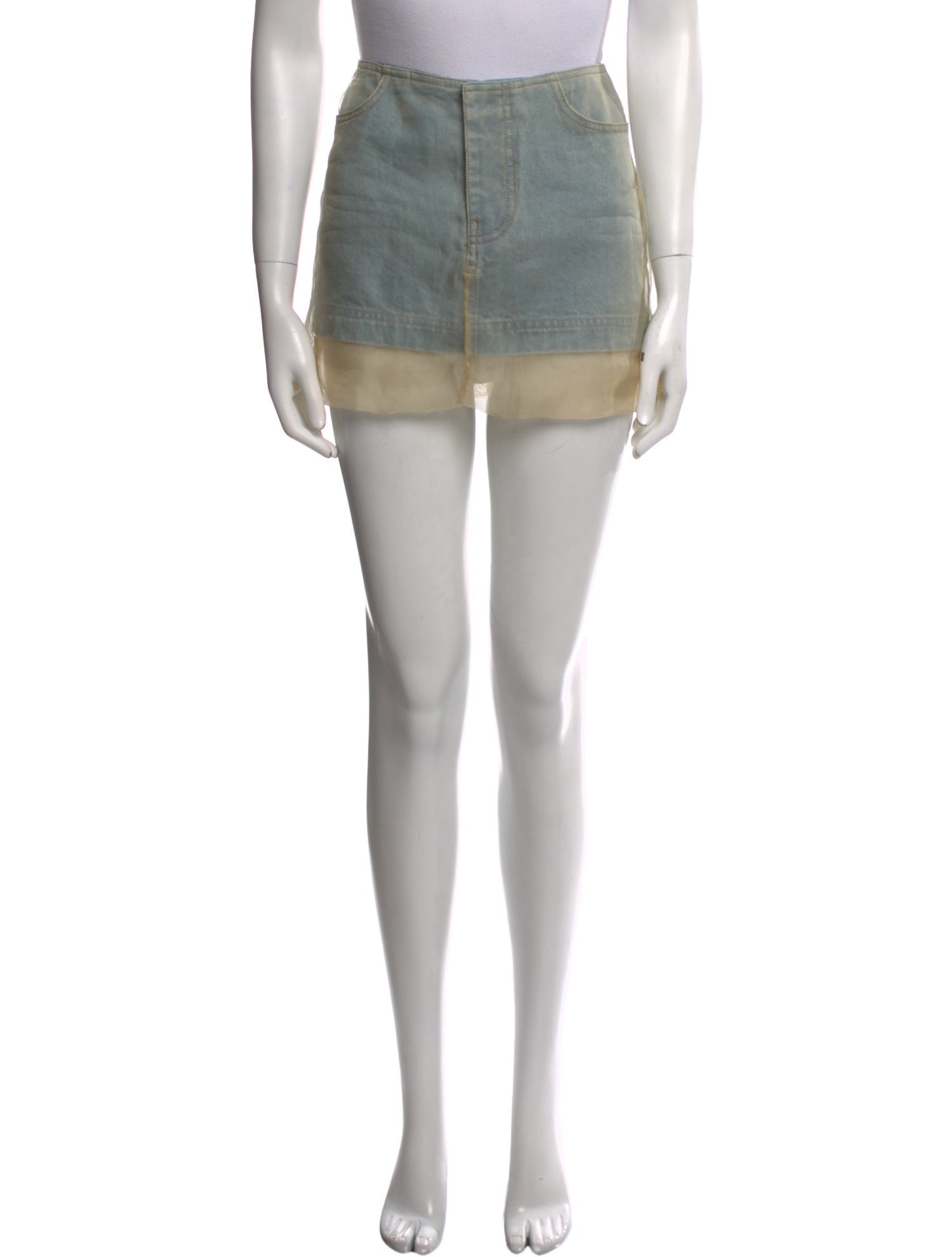 Christopher Esber Mini Skirt - Blue Skirts, Clothing