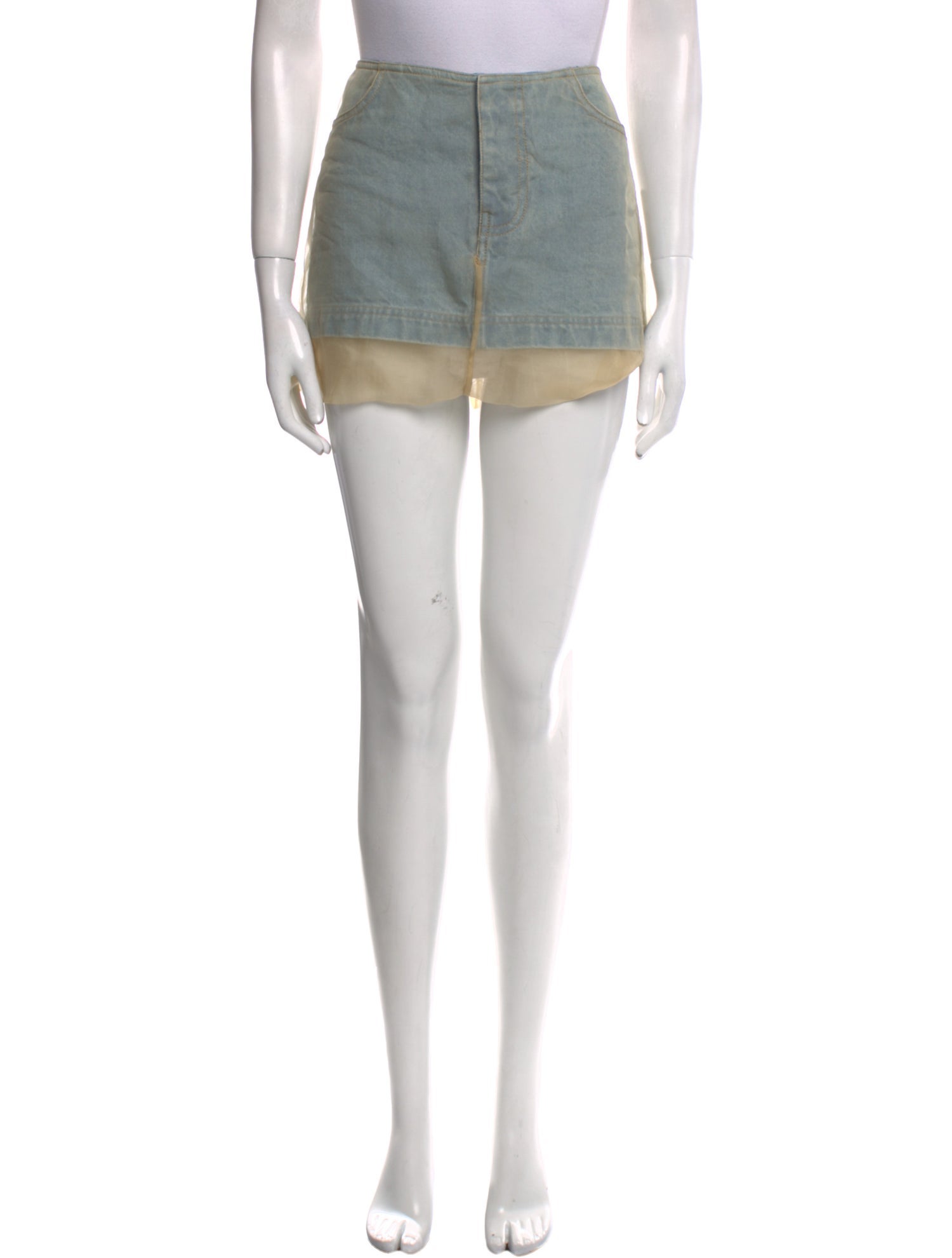 Christopher Esber Mini Skirt w/ Tags - Blue Skirts, Clothing