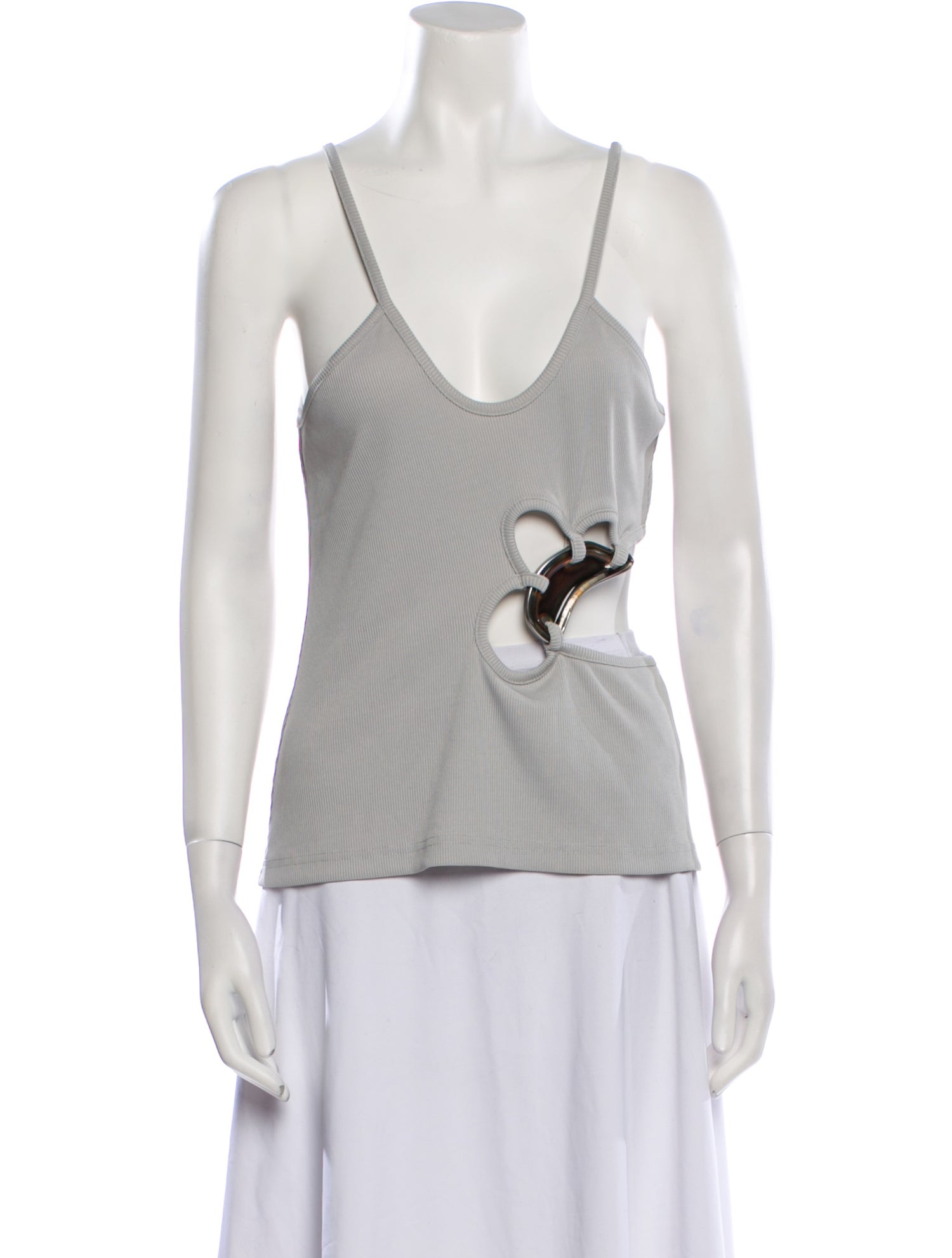 Christopher Esber Plunge Neckline Sleeveless Top w/ Tags