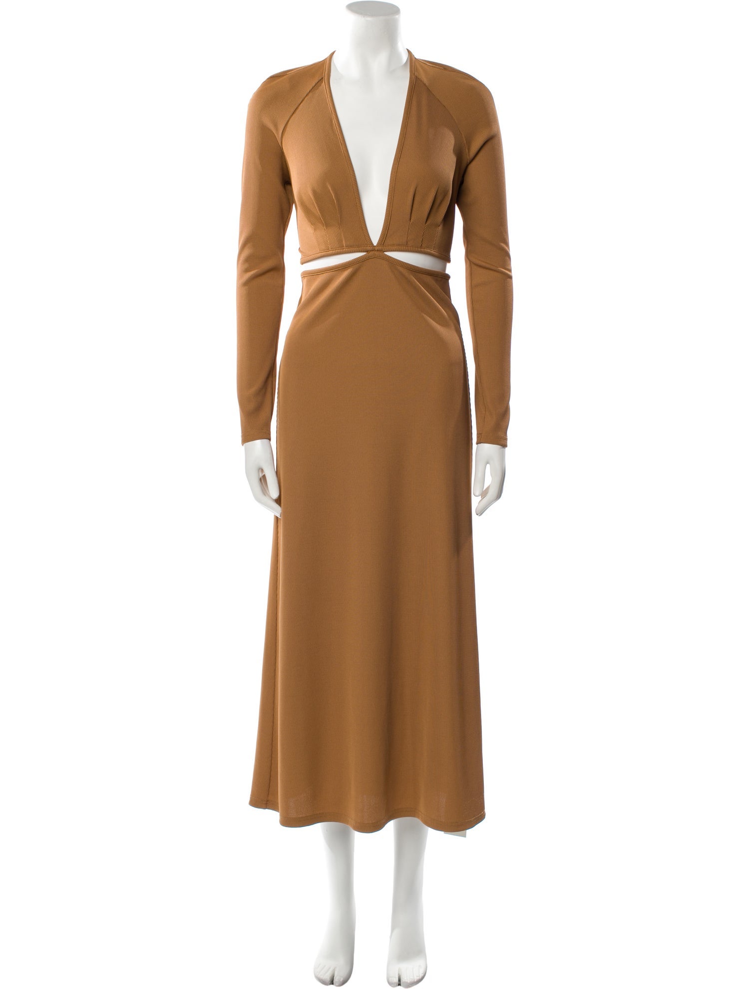 Christopher Esber Plunge Neckline Long Dress