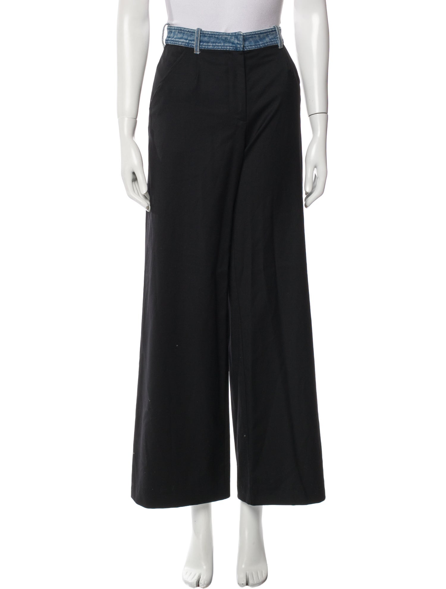 Christopher Esber Wool Wide Leg Pants