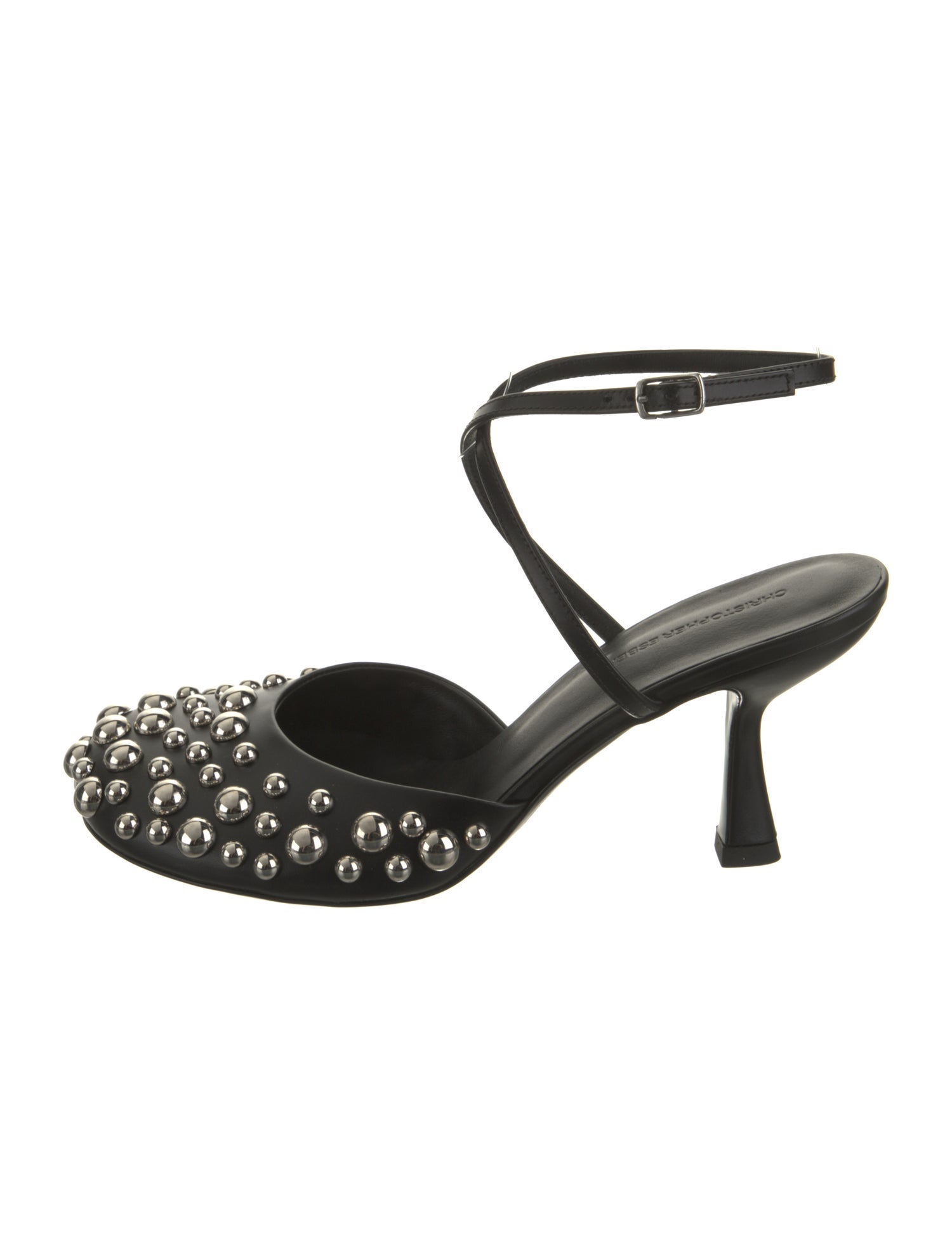 Christopher Esber Leather Studded Accents Mules