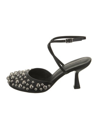 Christopher Esber Leather Studded Accents Mules