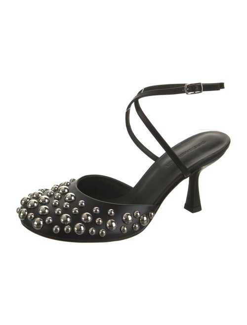Christopher Esber Leather Studded Accents Mules