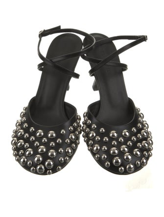 Christopher Esber Leather Studded Accents Mules